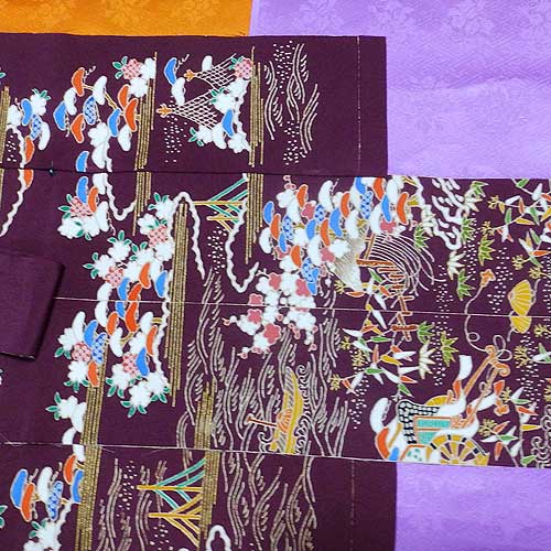 表地と八掛地の色合わせ画像