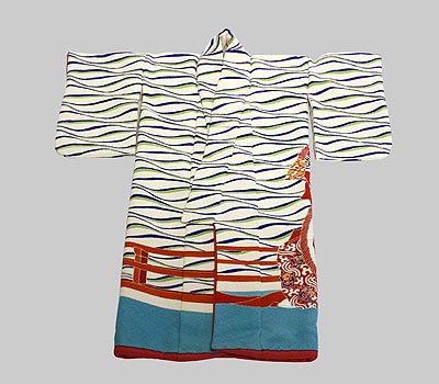 ミニチュア着物蘭陵王の前見頃側