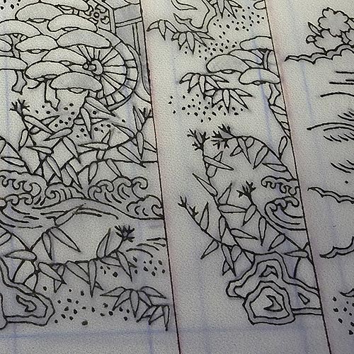 白糊糸目途中明かり有り